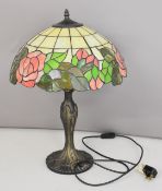 Tiffany style table lamp, height 64cm