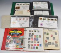 GB and world stamp collection in albums and folders including The Improved & Illustrated Stamp Album