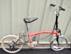 Brompton folding bicycle, with Sturmey Archer hub gear