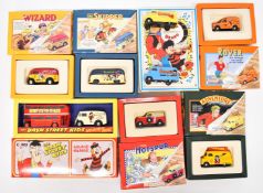 Seven Corgi diecast model car boxed sets with British comic themes to include The Rover 98756,