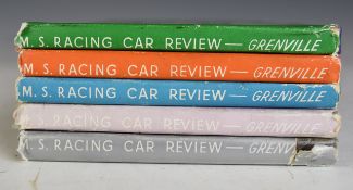 Five Motor Sport Racing Car Review yearbooks for 1953, 55, 56, 57 and 58, all with dust jackets