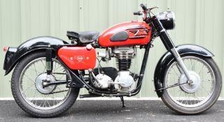 1962 Matchless G3 500cc motorcycle, registration number 398 DLL. A part finished restoration, the