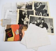 Beatles Fan Club items including membership card, the last newsletter, 1967 Sgt Pepper poster,