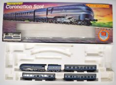 Hornby Coronation Scot 00 gauge model railway set, R836, in original box.