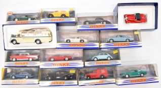 Fourteen Matchbox 'The Dinky Collection' 1:43 scale diecast model cars to include Chevrolet Bel