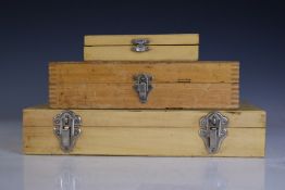 Cased set of Ridgway auger bits and two cases of Forstner bits