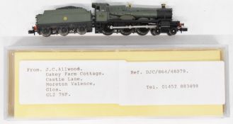Ixion GWR N gauge model railway locomotive Cookham Manor, in original box.