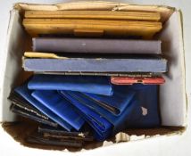 Large collection of Record woodworking plane cutter sets include 050, 405, 044C and 050C