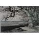 George Guest (1939-2012) signed limited edition (108/200) Oxfordshire landscape Badbury Hill Fort, - Image 1 of 7