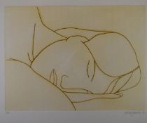 Derrick Greaves (1927-2002) signed limited edition (19/150) Sleeping Head, signed, dated 80 and