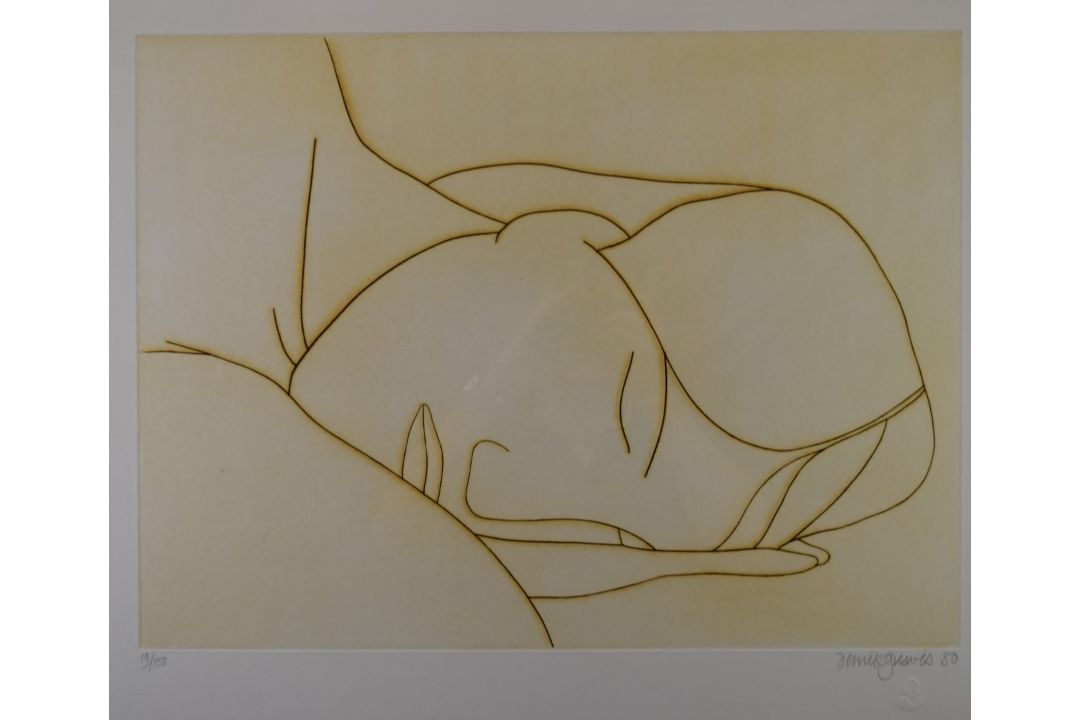Derrick Greaves (1927-2002) signed limited edition (19/150) Sleeping Head, signed, dated 80 and - Image 1 of 6