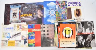 Collection of pop / rock programmes and ticket stubs, programmes to include pre Glastonbury 'Bath
