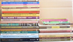 Approximately 35 railway interest books relating to coaches and carriages