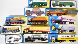 Thirteen Corgi Classics diecast model trucks and lorries to include Michelin Leyland Beaver Box