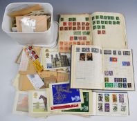 World stamps in envelopes, loose, on paper etc