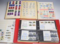 A large stamp collection in albums, stockbooks and envelopes, mainly mint GB, gutter pairs,