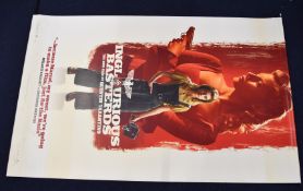 Quentin Tarantino Inglourious Basterds large format plasticised film poster with dowels top and