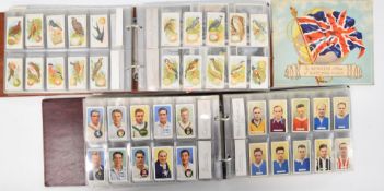 Two albums of cigarette cards to include Major Drapkin test cricketers, Ardath Cork and State