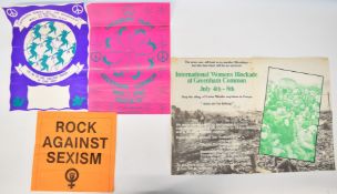 CND / Greenham Common and women's political activism posters comprising CND Children's Party,