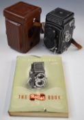 Rolleicord Va TLR camera fitted with Schneider Kreuznach Xenar 1:3.5/75, together with two