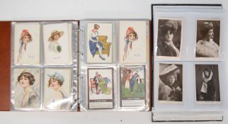 Approximately 250 early 20thC and later postcards including floral, humorous and Edwardian