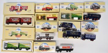 Nine Corgi Classic Commercials diecast model trucks and lorries to include Bedford Articulated Truck