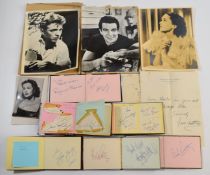 A collection of autograph books and signed pictures including pop stars, actors, DJs and sports