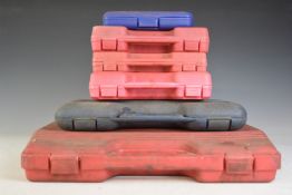 Garage, car or commercial tools to include pliers, bit sets, valve cotter holders, puller set etc