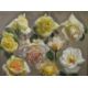 Attributed to John Bulloch Souter (1896-1971) double sided oil on board floral studies, 26.5 x 37cm, - Image 1 of 6