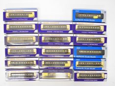 Seventeen Dapol GWR N gauge model railway Collett coaches, all in original boxes.