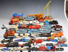 A collection of mainly Corgi diecast model vehicles to include Buck Rogers Starfighter, Captain