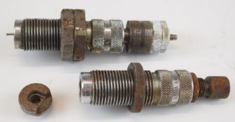 Two Lyman .220 Swift rifle cartridge re-loading sizing dies.