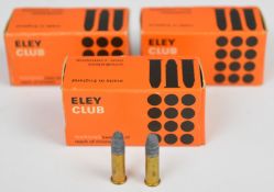 One-hundred-and-fifty .22 RF Eley Club rifle cartridges, in original boxes PLEASE NOTE THAT A
