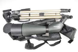 Barr & Stroud Safari spotting scope in carry case, together with folding tripod.