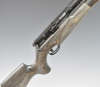 BSA R-10 SE .177 PCP air rifle with semi-pistol grip, raised cheek piece to the laminate show wood