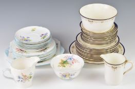 Shelley decorative tea ware including Wild Flowers pattern, approximately sixty pieces