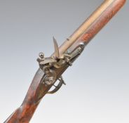 East India Trading Company flintlock musket with lock stamped '1810' and with lion trademark,