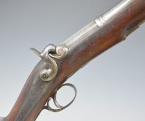 Joseph Manton of London and Calcutta percussion hammer action blunderbuss pistol with line