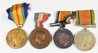 WW1 Victory Medal named to 28861 Cpl C S Barwick, Royal Artillery, together with a WW1 War Medal