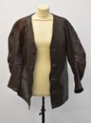 Sauer leather shooting jacket.
