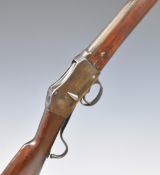 Enfield Martini Henry pattern .577/ 450 rifle with lock dated 1894, adjustable pop-up ladder sights,