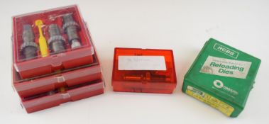 Five Lee Precision and RCBS re-loading die sets .44 Magnum, 9mm pistol and .38 Special, all in