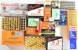 One-and-twenty-five .410 shotgun cartridges to include Lyalvale Express and Lyalvale in original