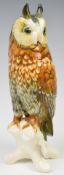 Karl Ens porcelain figure of an owl, height 27cm