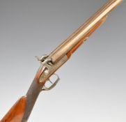 Beuret Frères of Liege Belgium double barrelled side by side percussion hammer action sporting gun