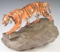 Royal Doulton figure tiger on a rock HN2639, height 32cm