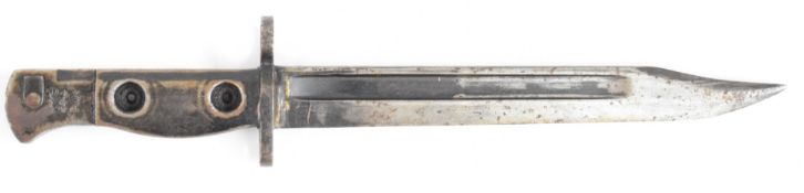 British L1A3 bayonet with 20cm Bowie fullered blade. PLEASE NOTE ALL BLADED ITEMS ARE SUBJECT TO