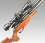 BSA Ultra SE .177 PCP air rifle with shaped and chequered semi-pistol grip and forend, raised