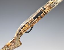 ATA 12 bore 3-shot semi-automatic shotgun with textured semi-pistol grip and forend, composite