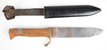 German Third Reich Nazi Hitler Youth dagger with replacement grips, RZM 7/27 1937 to ricasso and